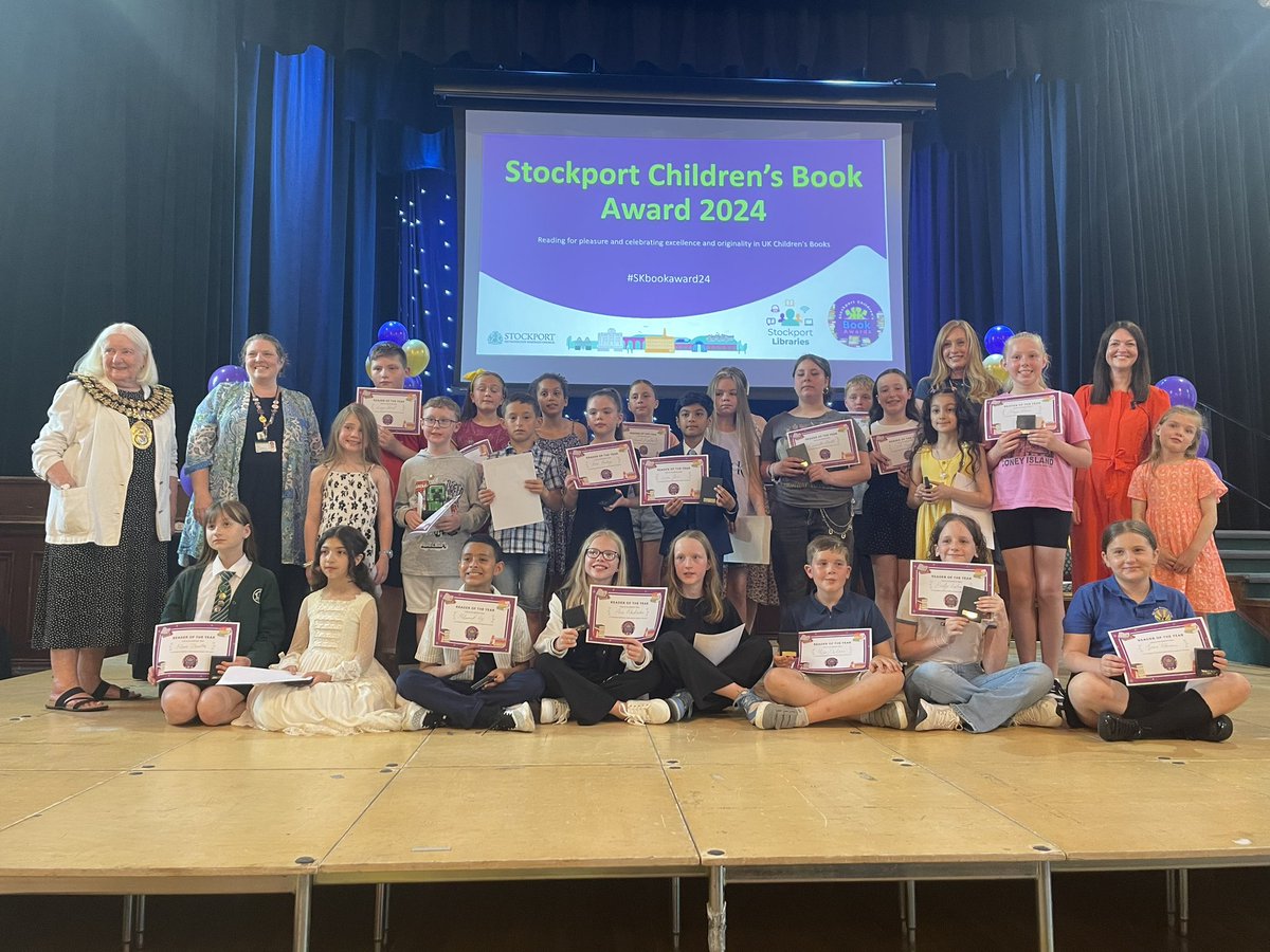 What an absolute pleasure to be invited to the Stockport Book Awards 2024!!! So many of the borough’s children have received awards for their reading. Well done to our fantastic libraries team for putting on another fabulous bash and congratulations to the winning authors!