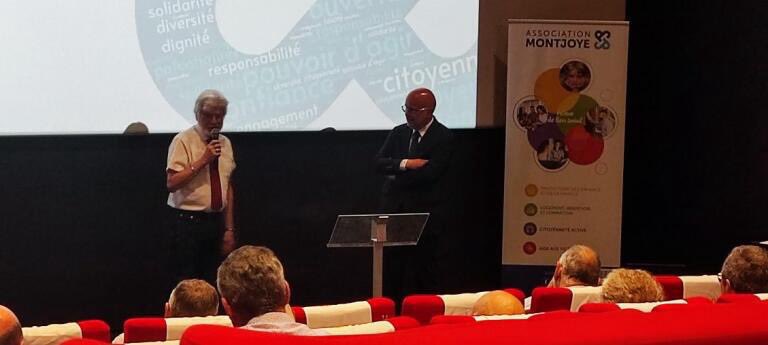 Au cinéma Pathé gare du Sud pour saluer Patrick Barcaroli, vice-président de <a href="/AssoMONTJOYE/">Association Montjoye</a> , et l’ensemble des bénévoles. Depuis 1949, ils accompagnent enfants et familles en difficulté dans les Alpes-Maritimes, soutenant 13 000 personnes chaque année !