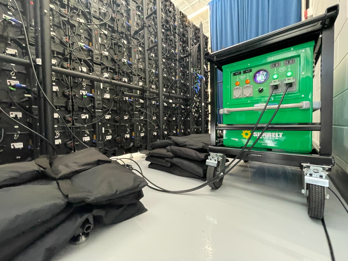 Portable Electric (@portablelectric) on Twitter photo How cool! This Voltstack 5k from <a href="/SunbeltRentals/">Sunbelt Rentals</a> at Jacksonville - Florida, powered a video wall for 6 hours during an indoor event, providing reliable, emission-free energy.🔋
Find yours at the nearest <a href="/SunbeltRentals/">Sunbelt Rentals</a> location today: tinyurl.com/3cmb9ueh How cool! This Voltstack 5k from <a href="/SunbeltRentals/">Sunbelt Rentals</a> at Jacksonville - Florida, powered a video wall for 6 hours during an indoor event, providing reliable, emission-free energy.🔋
Find yours at the nearest <a href="/SunbeltRentals/">Sunbelt Rentals</a> location today: tinyurl.com/3cmb9ueh