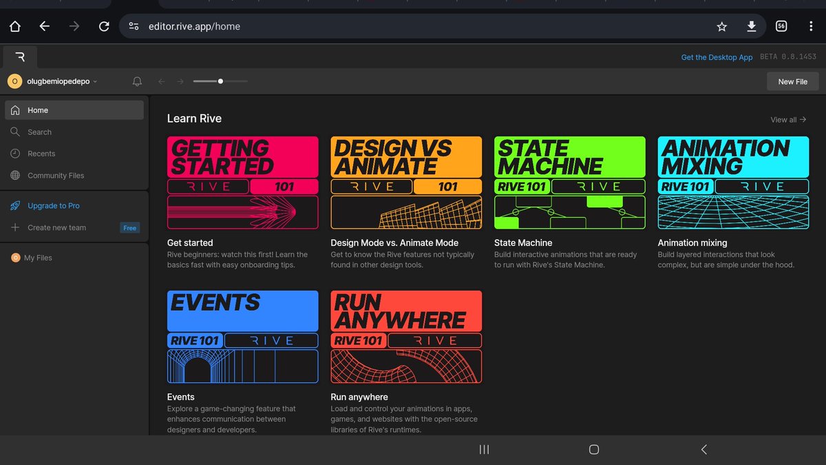 coderhema's tweet image. On #lab2 @_buildspace @_nightsweekends
also visited @rive_app