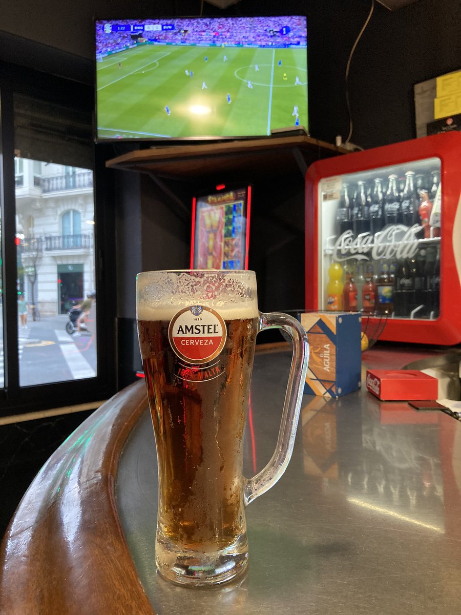 Watching England in Valencia!