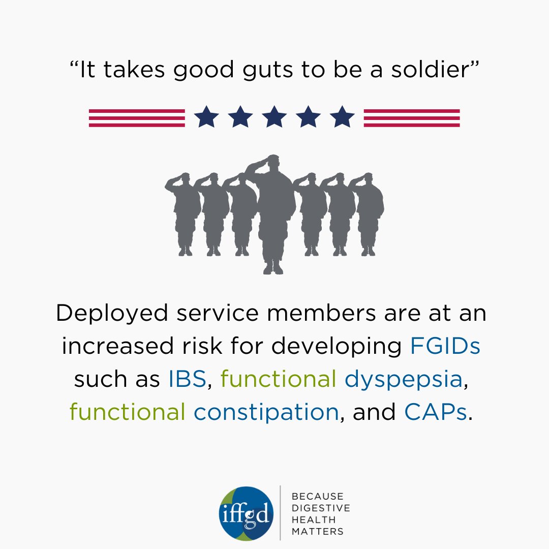 For some soldiers, the fight doesn’t end when the service does. There are documented cases of #veterans experiencing #chronicbowelproblems dating back to the #civilwar. To learn more or view our resources ⬇️

iffgd.org/resources/publ…