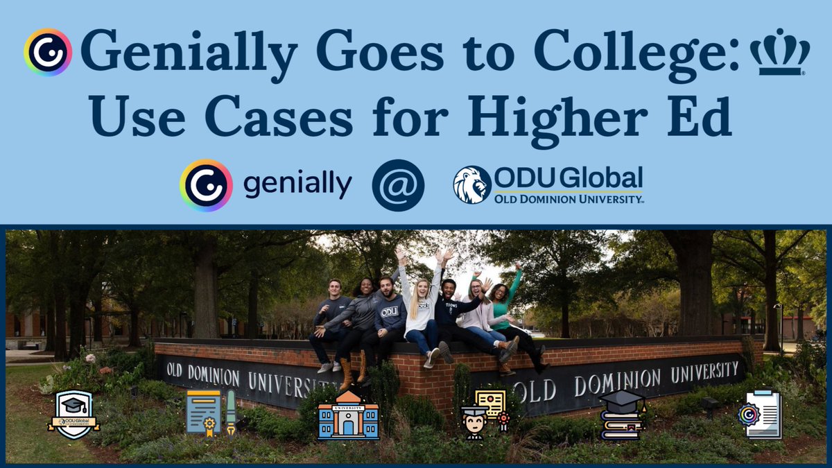 Join <a href="/a11y_White_List/">Kristin White</a> and me tomorrow (Wednesday) at <a href="/genially/">Genially</a> (booth #916) at 10:30 for higher ed use cases including some examples #ISTELive #ISTE24