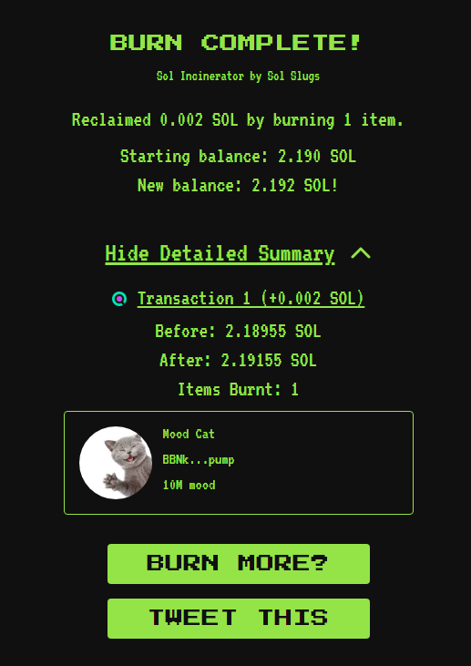 moodcatonsol's tweet photo. Dex has been paid:
https://t.co/cCkN8U7C3h

1% burned: 
https://t.co/gsXf1hqu5l https://t.co/UlrcXtJMNo