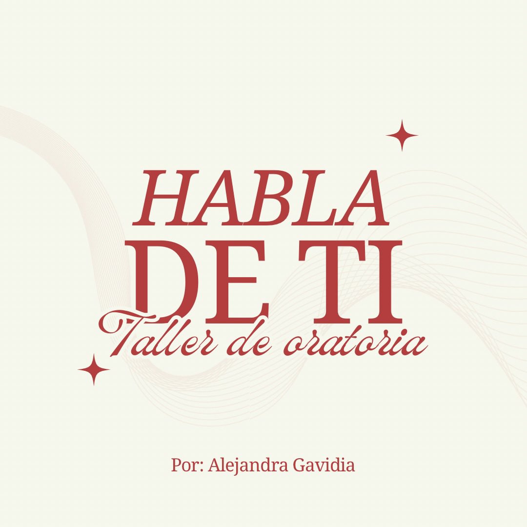¿Te interesa mejorar tu oratoria? 
Puedes escribirme por mensaje directo para saber más sobre mi taller de oratoria.
