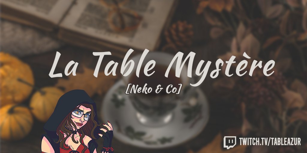 La Table Mystère ça continue ! Viendez nous soutenir et lancer quelques petits défis à nos joueureuses 😈

#TwitchFR #Stream

twitch.tv/tableazur