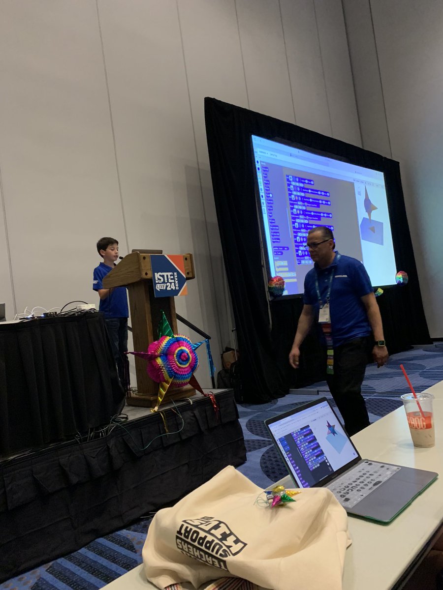 Had so much fun coding a piñata at #ISTELive24