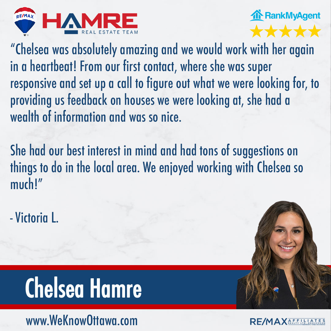 weknowottawa's tweet photo. "Chelsea was absolutely amazing" ⭐

Working with our client Victoria was a pleasure! 🥳

Thank you for your trust and the kind review.

➡️https://t.co/0pLaY7BtYw

Inspiring Dreams is our mission.......It is what we do.

#REALTORReview #WeKnowOttawa #OttawaRealEstate https://t.co/0xjPXkb57U