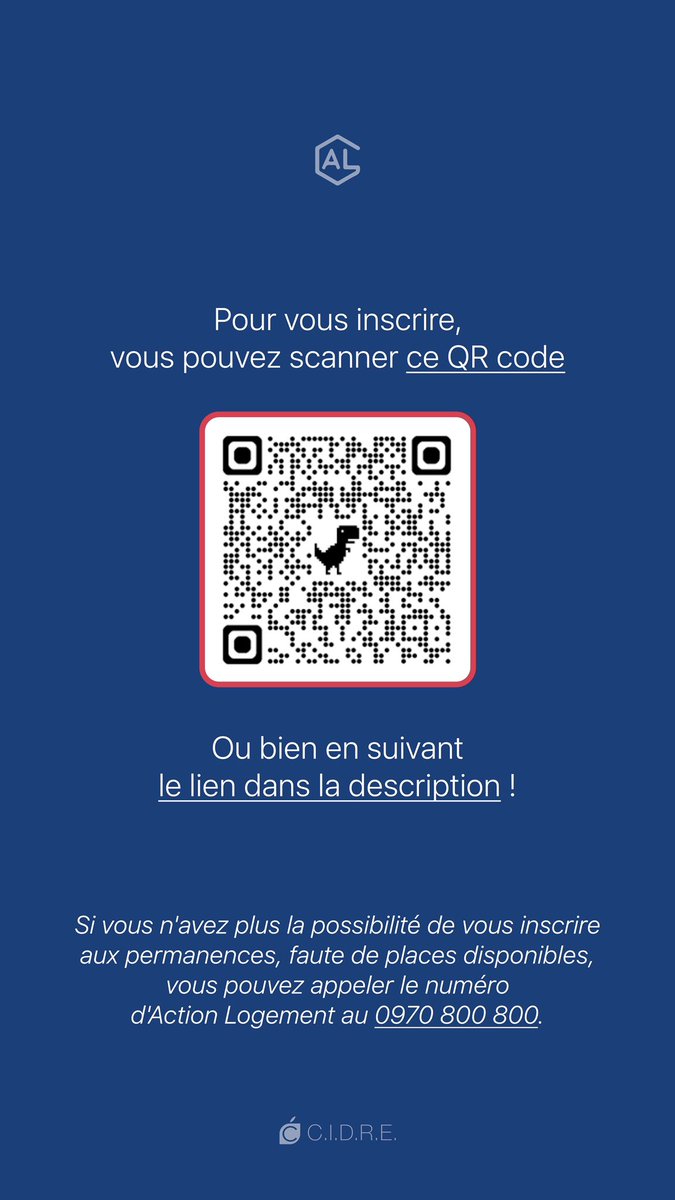 LeCIDREfr's tweet photo. Le saviez-vous?
Action Logement vous propose des permanences téléphoniques pour faire le tour des services qui pourraient vous correspondre. 

⚠️ Un numéro inconnu vous appellera à l’heure choisie! 

Par ici les infos ⬇️ 
https://t.co/hado6YdXYd
Ou scannez le QR code 😉 https://t.co/346gBcHEUZ
