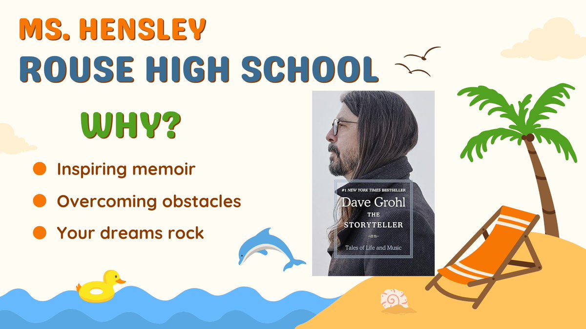 LeanderISD_Lib's tweet photo. Looking for a rock and roll summer? For our music lovers, check out The Storyteller Tales of Life and Music by Dave Grohl #1LISD #leanderisdlib #sr4a https://t.co/KuJo1f58ip