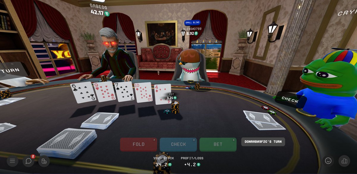 Beta Testing <a href="/DecentralGames/">Decentral Games</a>' new $BAG City Poker!! Liking it a lot! At the table with laser eye Saylor lol <a href="/bagcoinorg/">Bag</a>