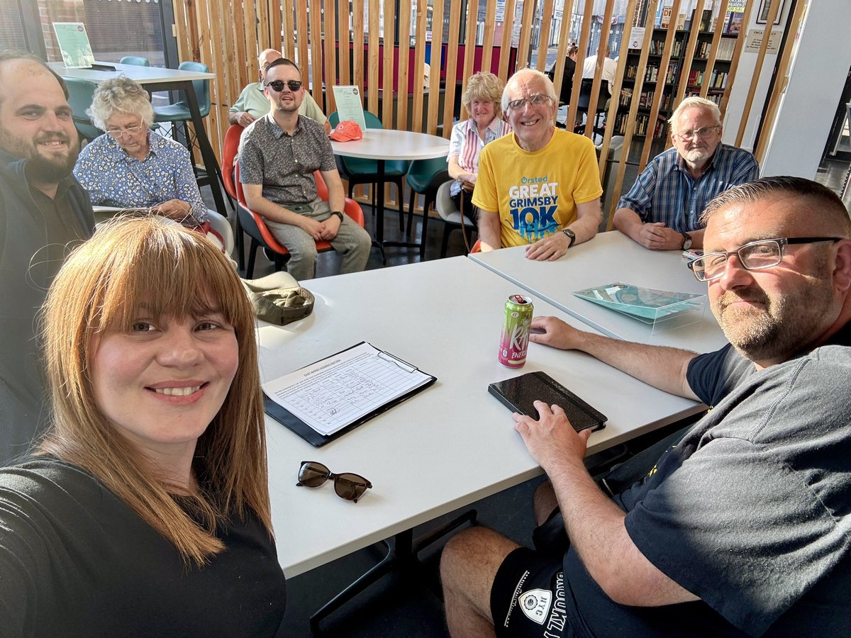 It’s a scorcher today! 🥵 Had a great meeting with the East Marsh Involve community group. Sorry didn’t catch everyone in the photo, but it is wonderful to work alongside so many dedicated people, all coming together for the #EastMarsh 🧡
