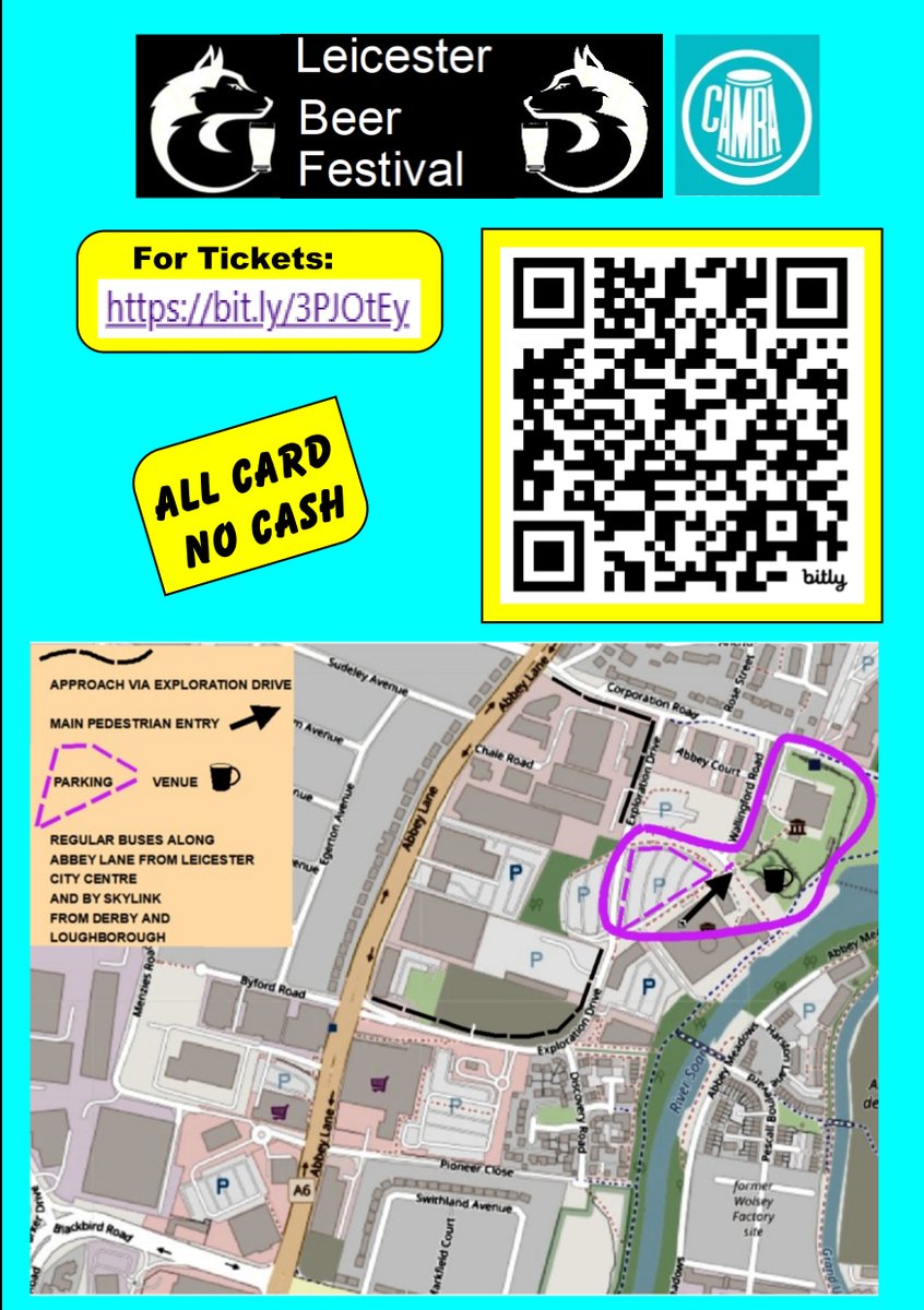 #Leicbeerfest24 at the Abbey Pumping Station next week is accessible by  public transport - 54 bus from Haymarket Bus Station and Skylink from St  Margaret's Bus Station and the north of the county.