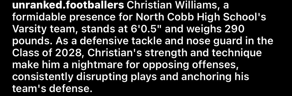 Freshman Season Loading! Blessed for the Rankings and Write ups! <a href="/NCWarriorsFB/">North Cobb Warriors Football</a> <a href="/NCHSrecruit/">North Cobb HS Recruiting</a> <a href="/northcobbOLine/">NC Warriors OL</a> <a href="/Velocity_FB/">Velocity Football Academy™</a> <a href="/Velocity_XP/">Xavier Pendergrass</a> <a href="/CoachSidler/">Coach Sidler</a> <a href="/CoachHenghold52/">Mitchell Henghold</a> <a href="/AlPopsFootball/">𝐀𝐋 𝐏𝐨𝐩𝐬</a> <a href="/PrepRedzoneNext/">Prep Redzone 𝙉𝙀𝙓𝙏 🏈</a>