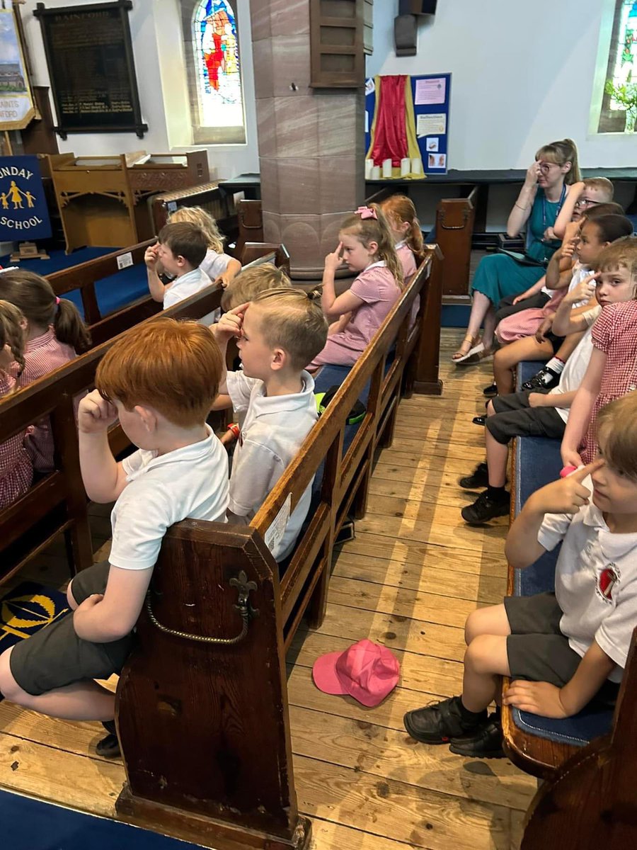 Y1 enjoyed a special event in Church today- the baptism of their Y1 baby, Alfie Jacob! The children throughly enjoyed learning all about significance of baptism and the three symbols used during a baptism service: the cross, the water and the light. 
Thank you so much Rev. Janet