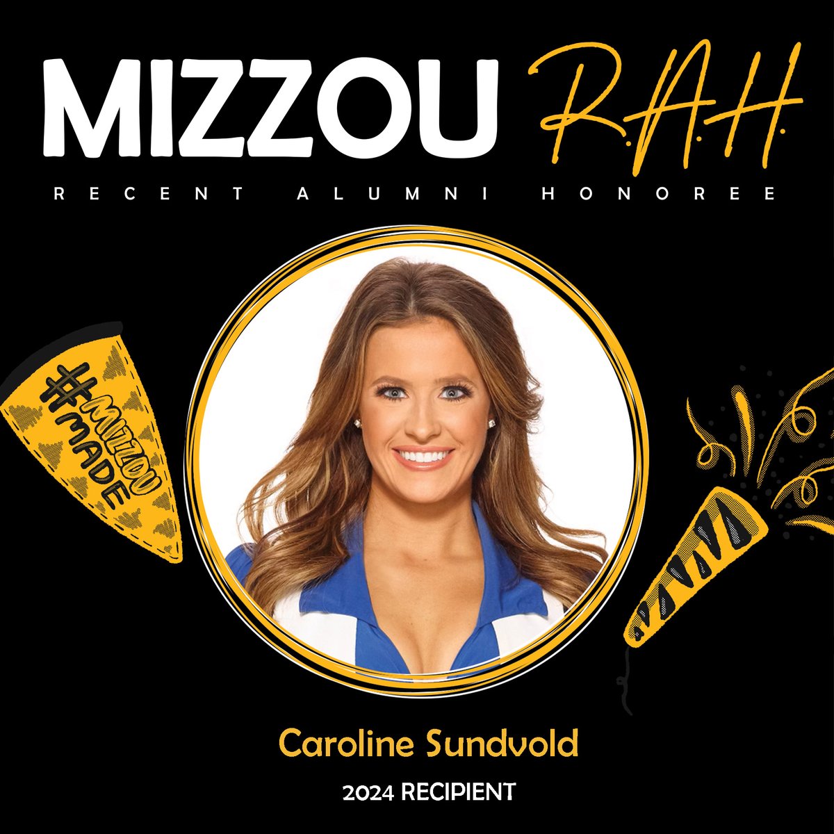 Meet Mizzou R.A.H. recipient Caroline Sundvold, BS BA '18! After spending five years as a cheerleader for the Dallas Cowboys, Caroline has started a new chapter in sales with Stryker, one of the world's leading medical technology companies. bit.ly/3W7i0sj