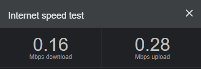 nerdrhage's tweet photo. @optus_help @Optus spoke to support for 3 hours after an hour on hold, this is the speed still after 24 hours. https://t.co/1erVberU8K