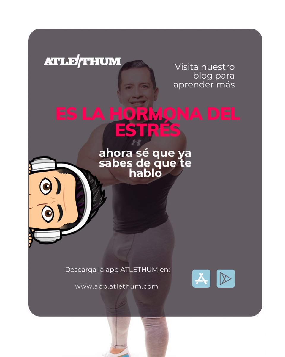 atlethum's tweet photo. El cortisol es una hormona liberada en respuesta al estrés. Esta hormona desempeña un papel importante en el cuerpo, ya que ayuda a regular el metabolismo, reduce la inflamación y ayuda al cuerpo a responder al estrés. https://t.co/RttwEgMNcs