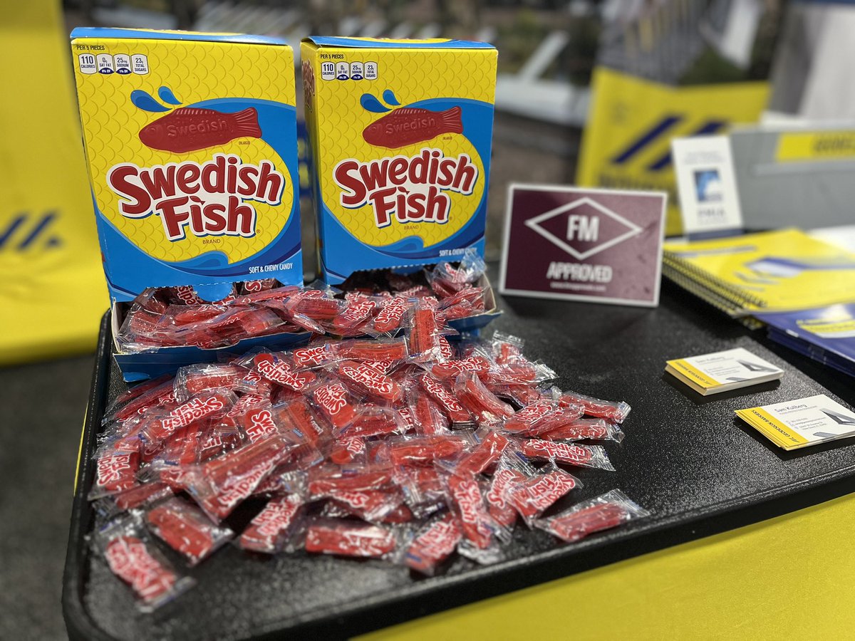 GeoBarriers's tweet photo. Come visit us in booth 330/332 at the #ASFPM2024 Conference in Salt Lake City. Check out #Floodbarrier samples from our FM Approved Heavy Duty- and Industrial series or just grab some Swedish Fish. 🇸🇪🐠 
#floodprotection #Floodplain #flooding https://t.co/3NFnZ0gEHP