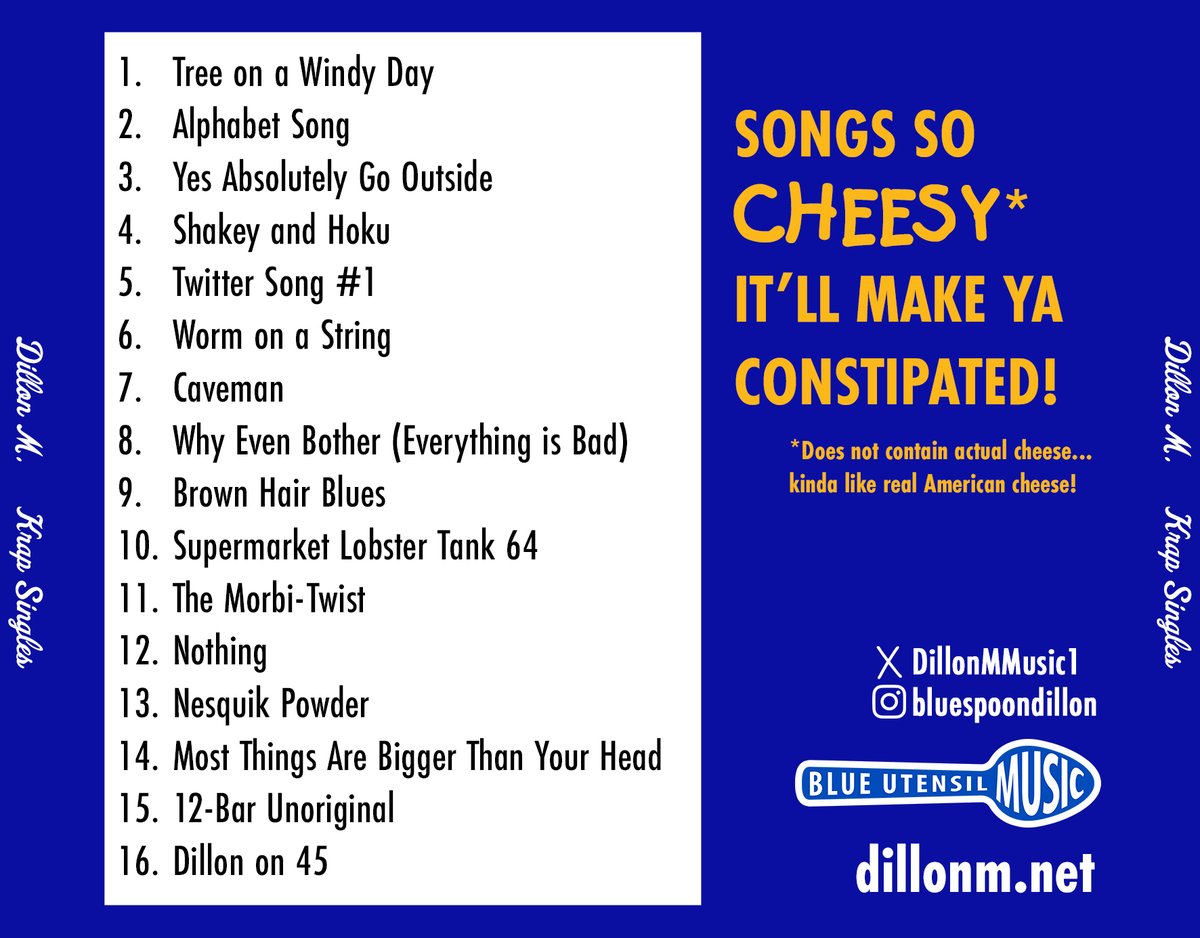 DillonMMusic1's tweet photo. Among the planned releases for the new store is a compilation CD called "Krap Singles", an expanded revision of "Collected Works from May 2020 to July 2021" with songs that were released after that time. https://t.co/ZL02i0WaSo