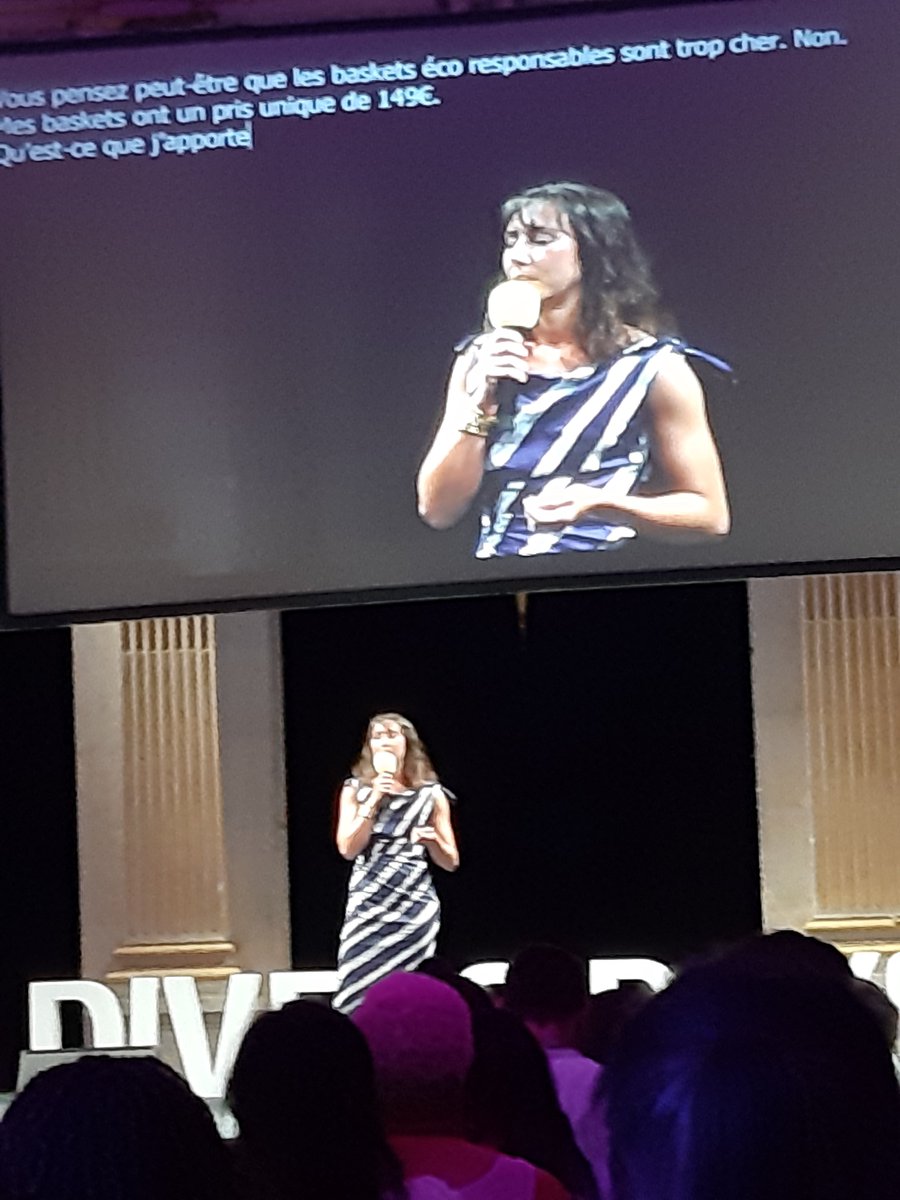 Dernier pitch de #Tremplin by #Diversidays 

👉Melisande Geldy linkedin.com/in/melisandege…
Qui a créé IKO&amp;NOTT 
"Les baskets à 129 € qui ne piétinent pas la planète !" en matériaux recyclés avec une semelle à  mémoire de forme...  iko-nott.com

#LeadershipProgram