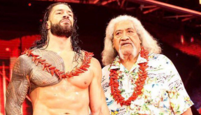 TopRopeNation's tweet photo. Sika Anoa'i was a legend. 3-time WWF Tag Team Champion as part of the Wild Samoans. A well-deserved induction into the #WWE Hall of Fame (2007). 

Condolences to his son, Roman Reigns, and the entire Anoa'i family. https://t.co/B2dncnzYqq