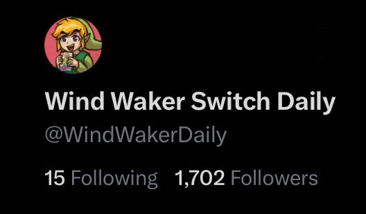 Thank you all for another 100 followers! Hopefully we get Wind Waker in the September direct 🙏