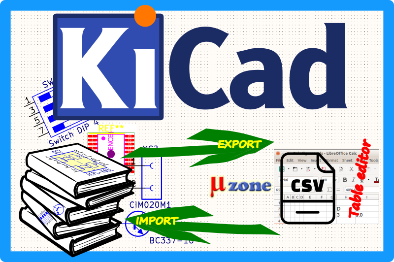 mikrozone's tweet image. KiCad-to-csv
This python script help to EXPORT all KiCad&apos;s symbol or PCB footprint libraries elements parameter fields to the file format CSV, which you can edit in your favourite table editor (Libre Office, ..) and IMPORT back to the KiCad libs!
bit.ly/3RHXLSI