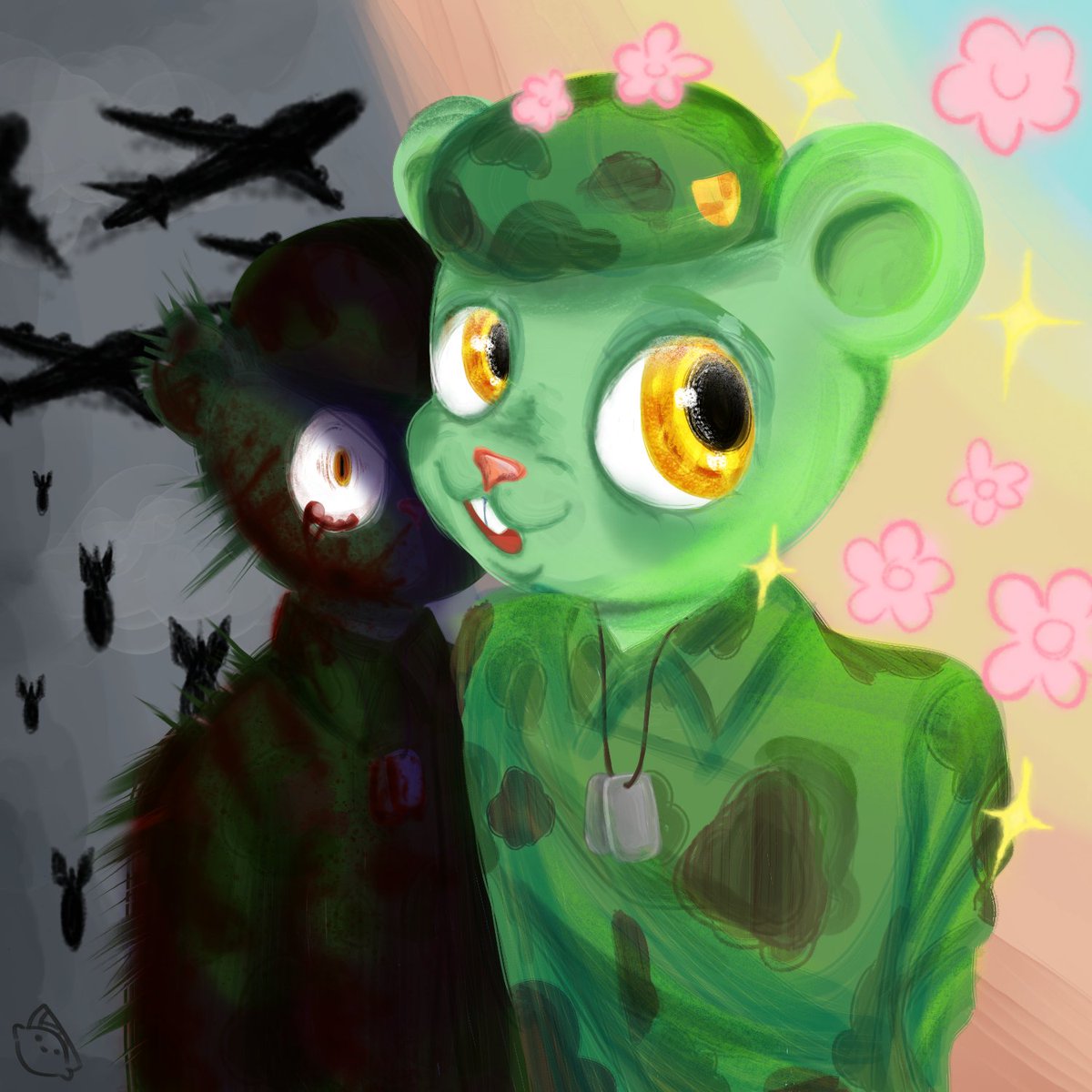 Limonya110454's tweet image. I tried to try something new, I hope it worked out hehe
#happythreefriends #flippy #fliqpy #art #artist #ArtistOnTwitter #lineless #drawing #digitalart