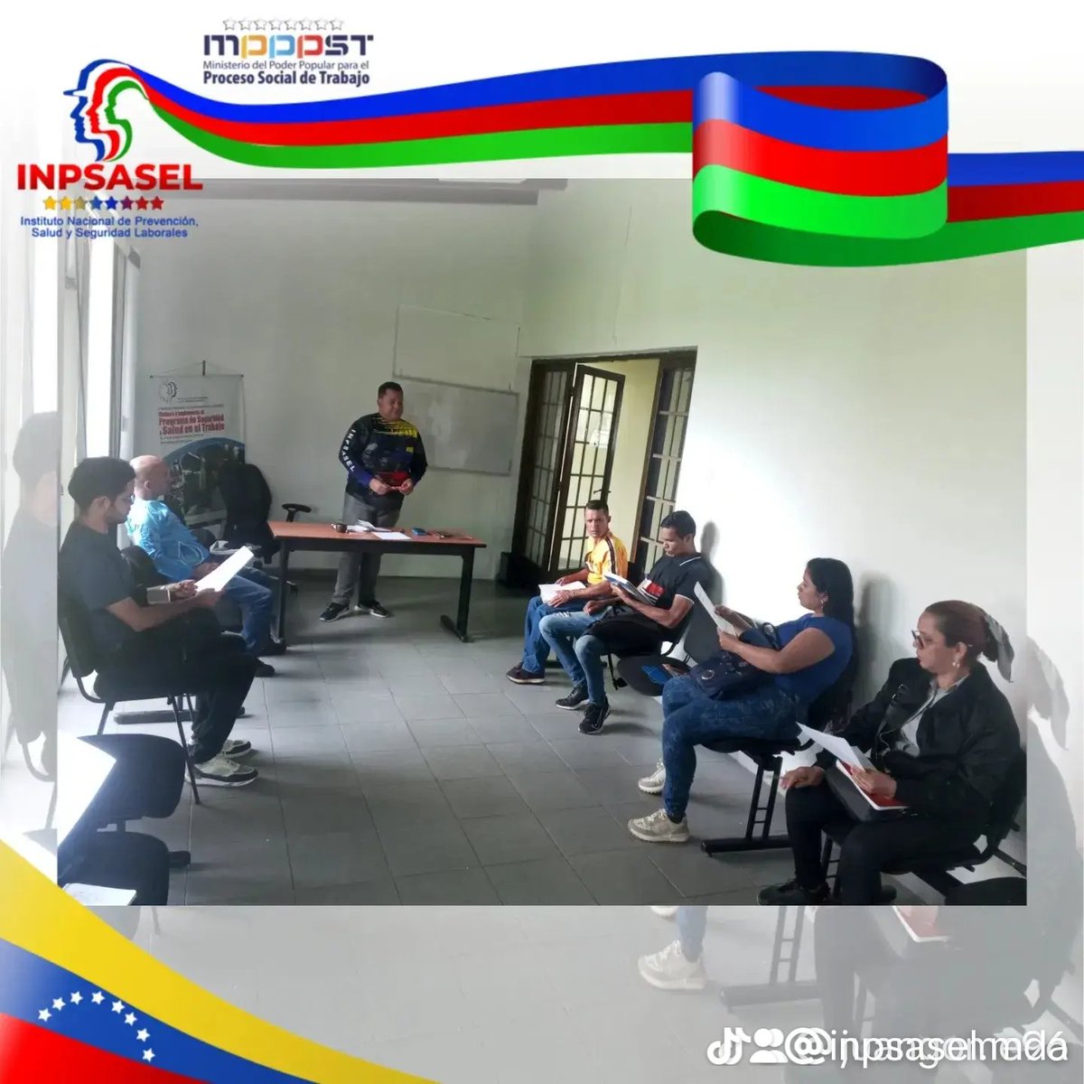 InpsaselMDEA's tweet photo. Geresat Monagas y Delta Amacuro le dió continuidad al Plan Nacional de Formación dictado por el facilitador Henry Dimas, seguimos fortaleciendo a la clase trabajadora de nuestro País.
@NicolasMaduro 
@alexiscorredorp 
@rusbelrondon 
@MinTrabajoVE 
@Inpsasel_vzla https://t.co/fWg0x8C8hi