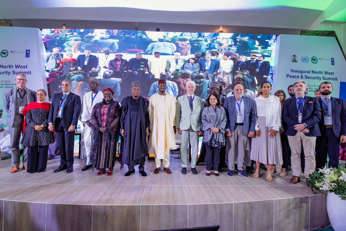 Dangaladima54's tweet photo. The #NWpeaceandsecuritysummit has come to an end, but our work is just beginning.  We've strategized on tackling insecurity in the region, it is time to act!

Grateful to Gov @dikko_radda, NW Governors, &amp; our partners for their support towards the success of this landmark event. https://t.co/zIAPciOrc0