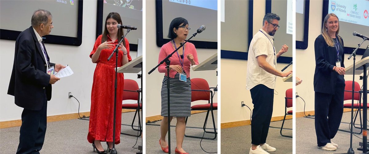 Thank you Amy Lee, Dena Zeraatkar, Arthur Mortha, and Lisa Reynolds for presenting your <a href="/CIHR_IRSC/">CIHR</a> research at this year’s #CSM2024 Bhagirath Singh Young Investigators Forum! Thank you Bhagirath Singh for continuing to inspire great science✨🧪