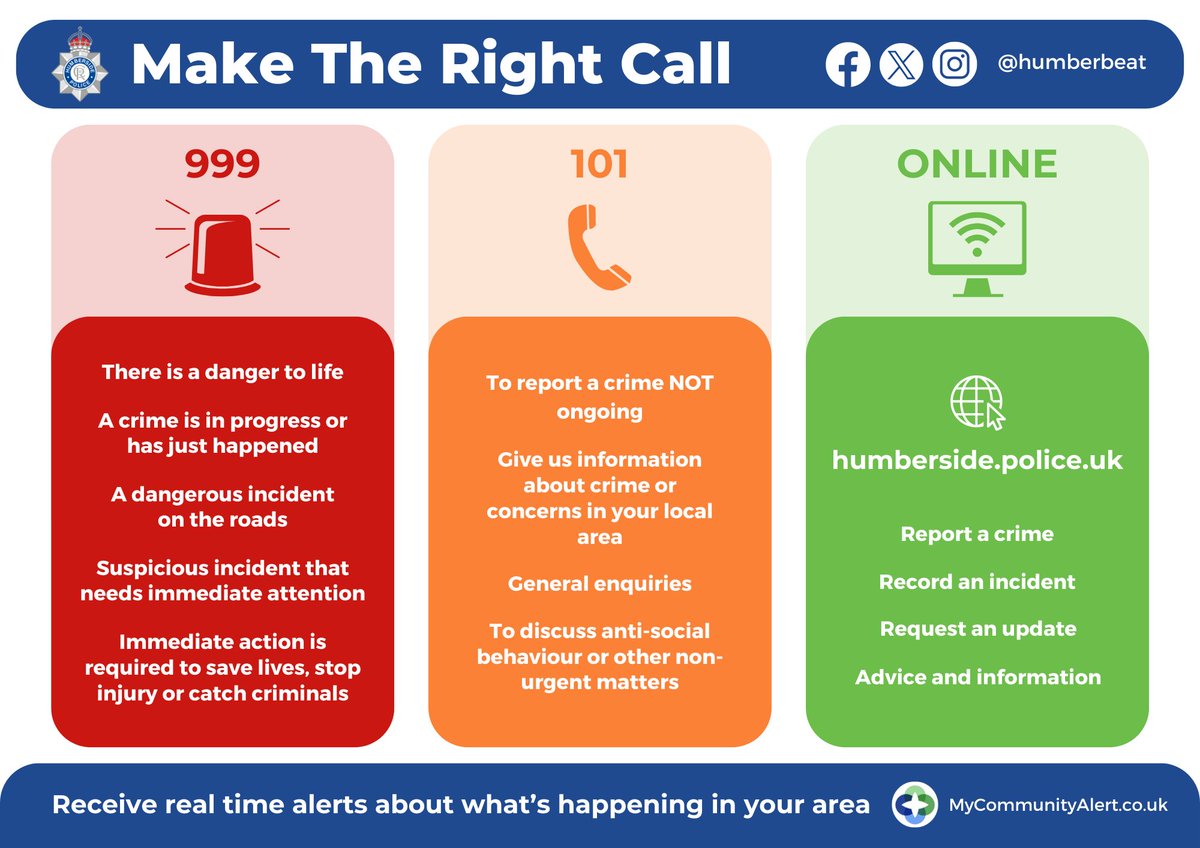 Humberbeat's tweet image. Not sure how to get in touch with us?

When you need us, make the right call.

#MakeTheRightCall