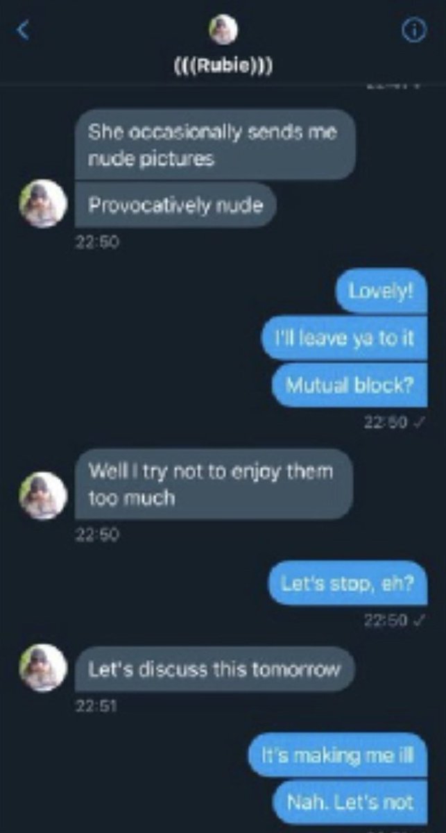 AntifascistRC's tweet photo. The Zionist mentioned in this report back from Brighton LWS 2 has identified himself as Alex Rubner.

Rubner has previously sexually harassed other GCs in private messages, as shown in the second image.

On 30/03/2023, he also claimed, in a series of tweets, to be a pedophile. https://t.co/Li3nLuGRLG