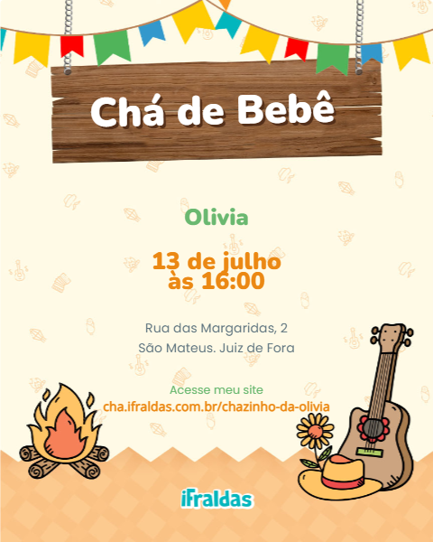 iFraldas's tweet photo. Um convite de charraiá bão demais ✨

Vai fazer um chá de bebê com o tema festa junina e está procurando por um modelo de convite incrível?

Na iFraldas tem 👇 https://t.co/J1jlS9kfz0