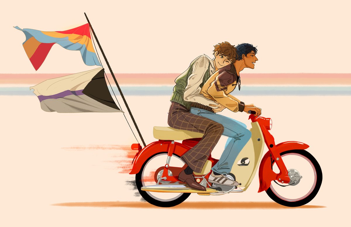KAIxJU's tweet photo. Happy Pride! 🌈✨
(2024 version coming soon~) https://t.co/GxXQtTe7LD