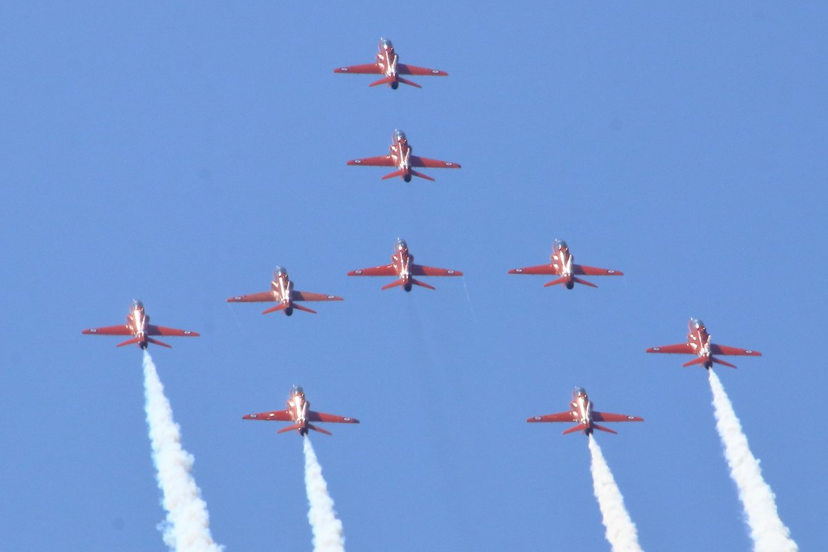 At Waddington 21st June 2024 Reds ISP pulling up in Concorde formation..