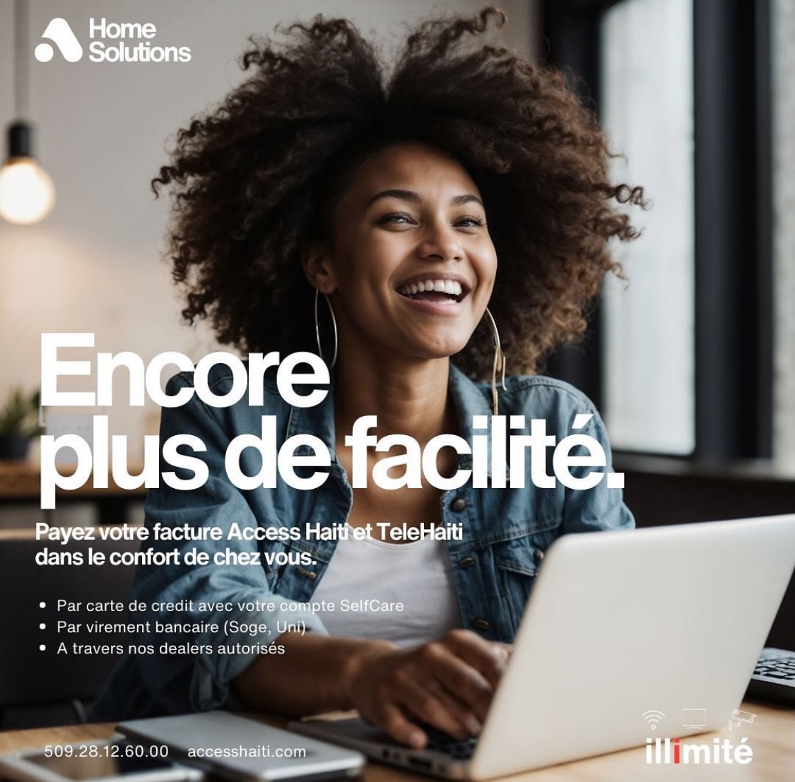 La facilité de paiement est là : réglez vos factures en ligne avec Access Haïti: selfcare.accesshaiti.net