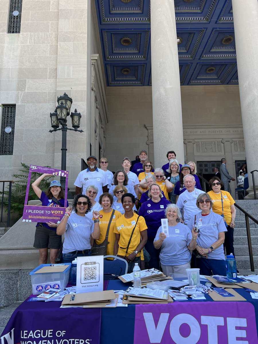 The League of Women Voters of New Jersey connected with almost 600 new citizens today in Trenton, registering them to vote and providing nonpartisan voter education. None of this is possible without our members! Want to help - join us today: secure.everyaction.com/llC4A9ivf0meWJ…