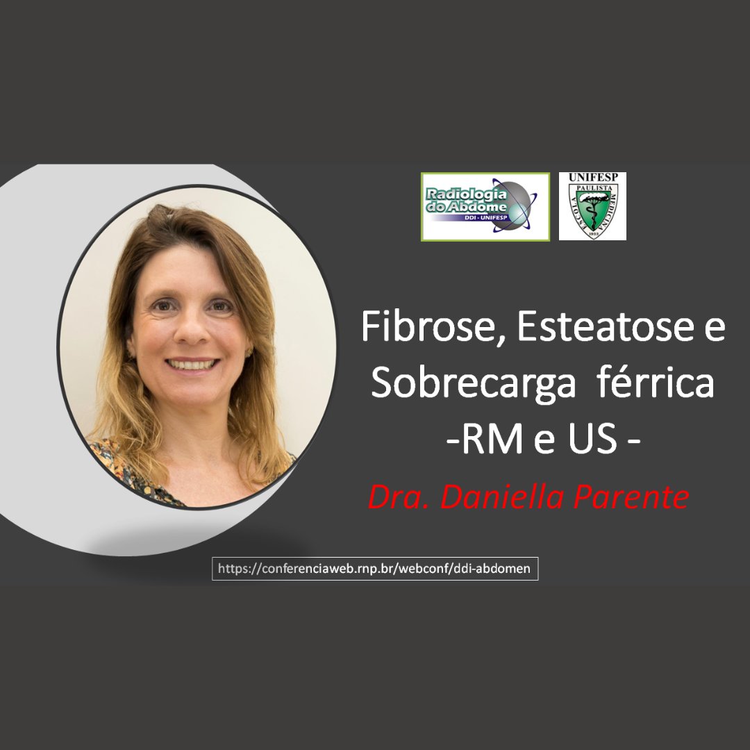 DrGiuseppeDI's tweet photo. Quinta, 27/6, 7h, abordaremos “#Fibrose, #esteatose e sobrecarga férrica: avaliação através da #RM e #US”, com Profa. Daniella Parente da UFRJ. Acompanhe: https://t.co/sw4jGTQeO3 https://t.co/sU1t1t9n7Q
