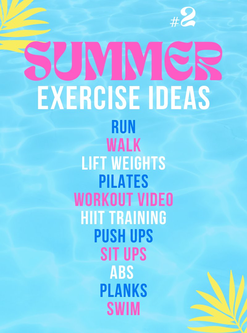 Summer Boredom Ideas #2: Try these exercise ideas now that the heatwave has passed. Check back soon for a new list.