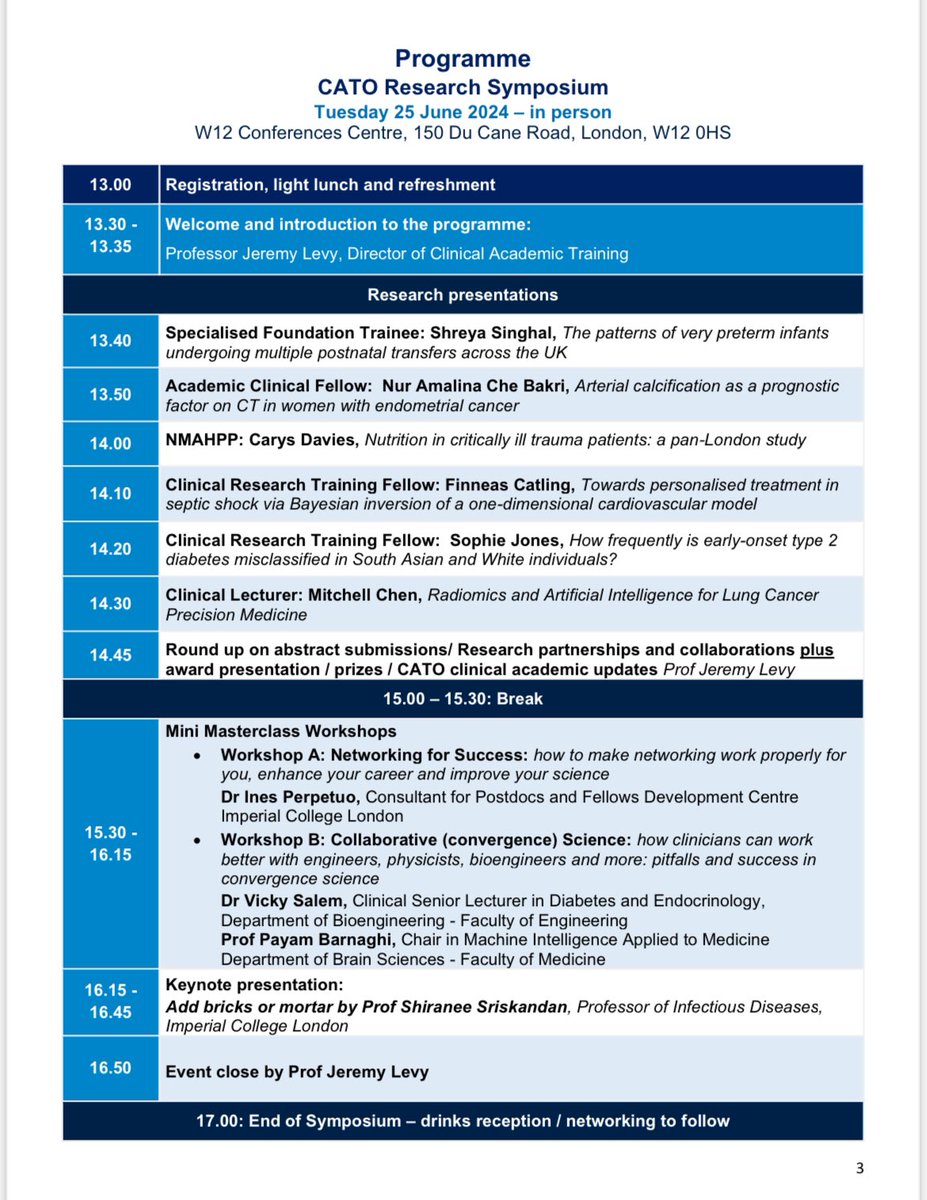 Great to be presenting my work at the CATO research symposium today. Proudly representing AHPs amongst some very inspiring medics. A bonus to pick up an award for the best research partnerships and collaborations analysis