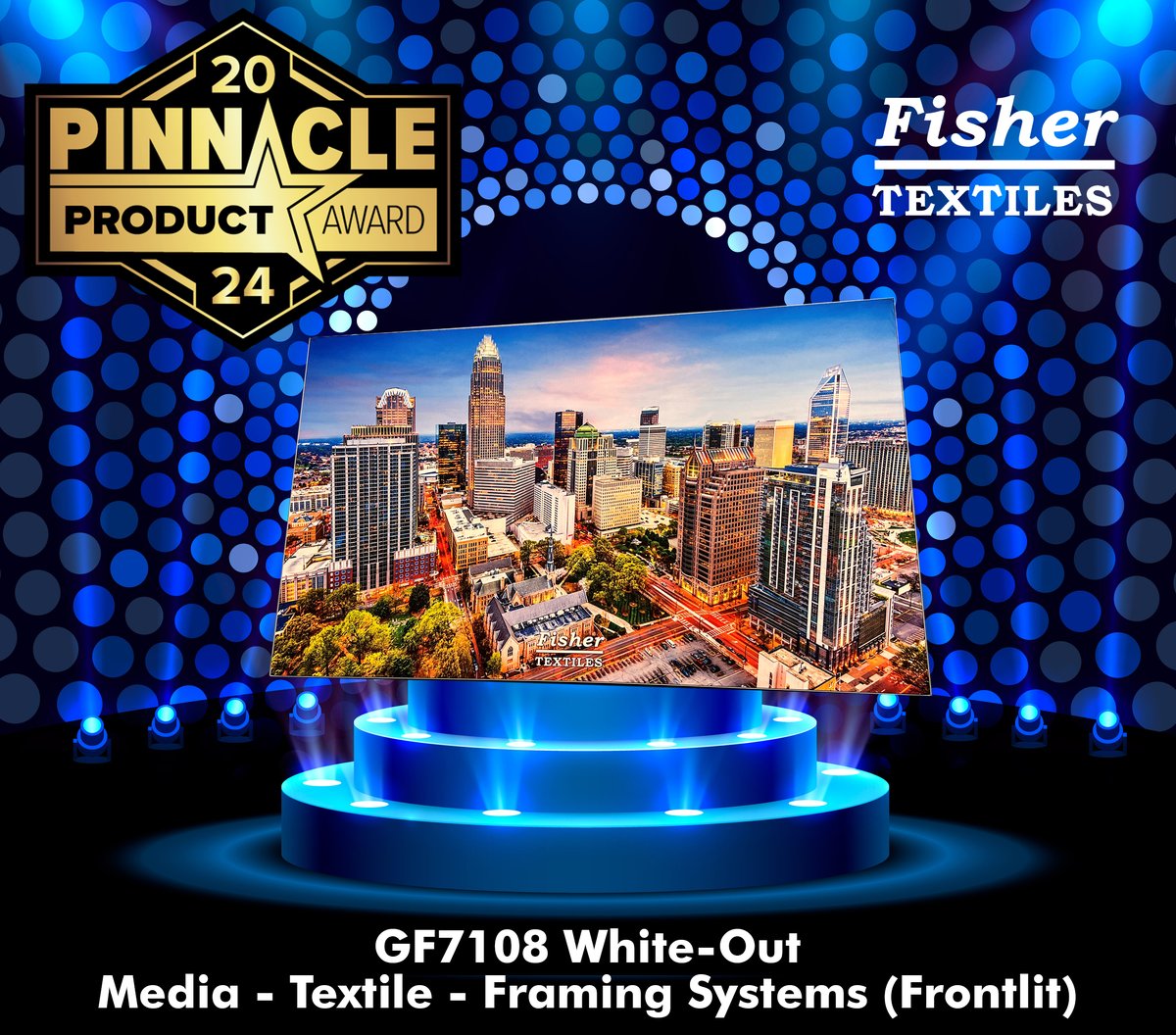 fishertextiles's tweet photo. 4 of our fabrics received a PRINTING United Alliance 2024 Pinnacle Product Award! 1910 Mani Jersey, Media—Textile—Apparel; ET9019 Nirvana BOB, Media—Textile—Banner; GF4202 Flag, Media—Textile—Flag; GF7108 White-Out, Media—Textile—Framing Systems (Frontlit) https://t.co/fEaVLer5MK https://t.co/r2L7eiGRIw