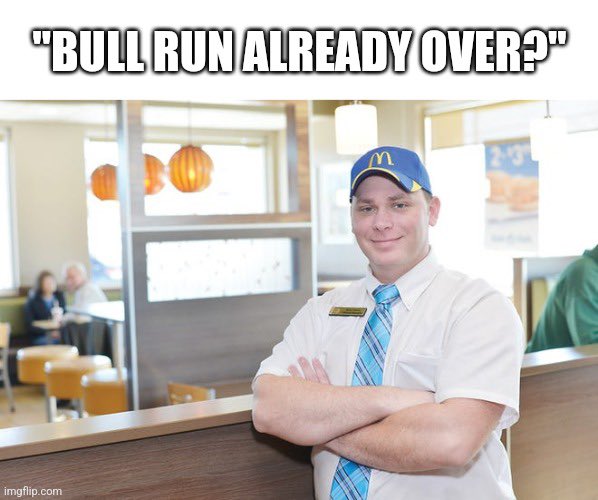 The bull run was fun!