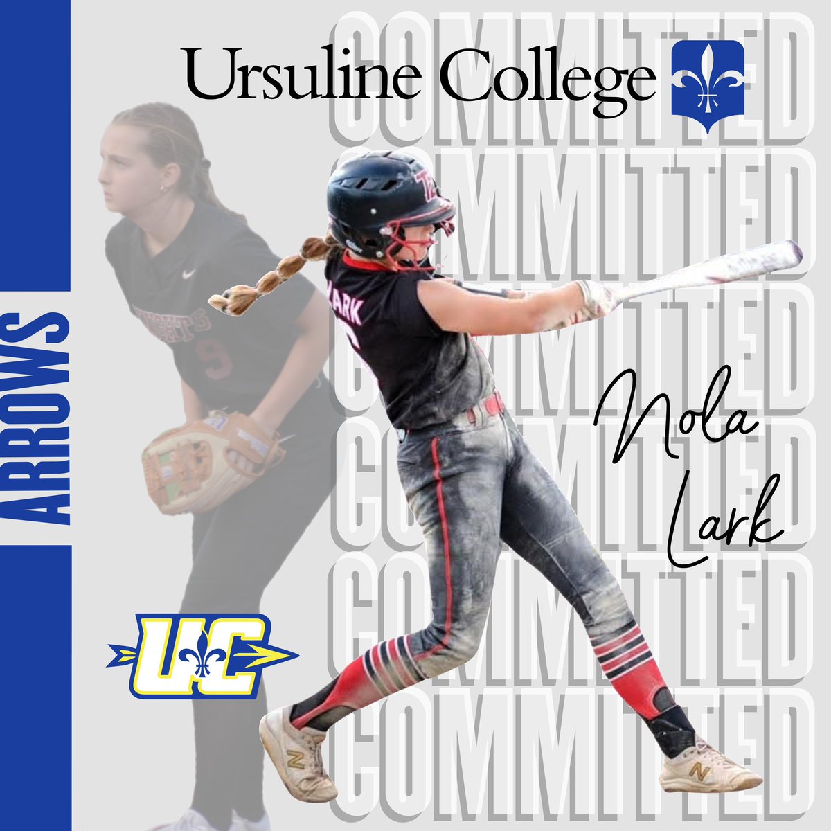 Turnin2Lark (@turnin2lark) on Twitter photo *** Commitment Alert ***
A big congratulations to Nola Lark on her commitment to play at Ursuline College! Coach D, Coach Abby, & Coach Pat are getting a reliable bat and an outstanding middle infielder! You will do awesome things - Go Arrows๐๐๐น <a href="/dlargent17/">Danielle L'Argent</a> <a href="/TrahanAbby/">Abby Trahan</a> *** Commitment Alert ***
A big congratulations to Nola Lark on her commitment to play at Ursuline College! Coach D, Coach Abby, & Coach Pat are getting a reliable bat and an outstanding middle infielder! You will do awesome things - Go Arrows๐๐๐น <a href="/dlargent17/">Danielle L'Argent</a> <a href="/TrahanAbby/">Abby Trahan</a>