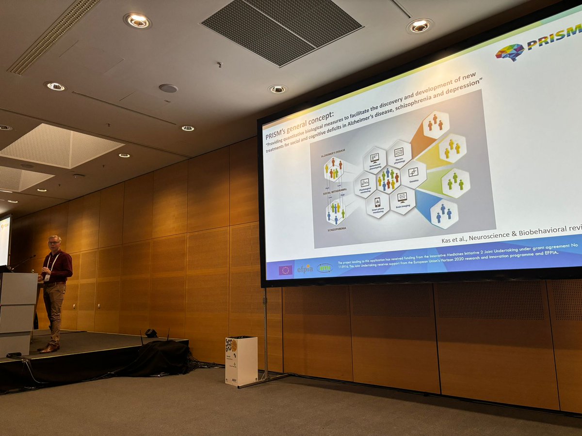 MartienKas's tweet image. Thank you to @EU_Brain and @FENSorg for organizing an important symposium on Brain Health in Youth.  Very pleased to provide a transdiagnostic and Precision Psychiatry view based on #IMI2PRISM2 findings and the #ECNP Roadmap Initiative.  #FENS2024