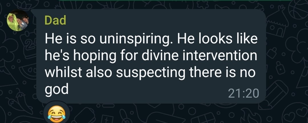 Pottell's tweet photo. My dad's wise words on Gareth Southgate. #ENGSLO https://t.co/HCGyRa2nuC