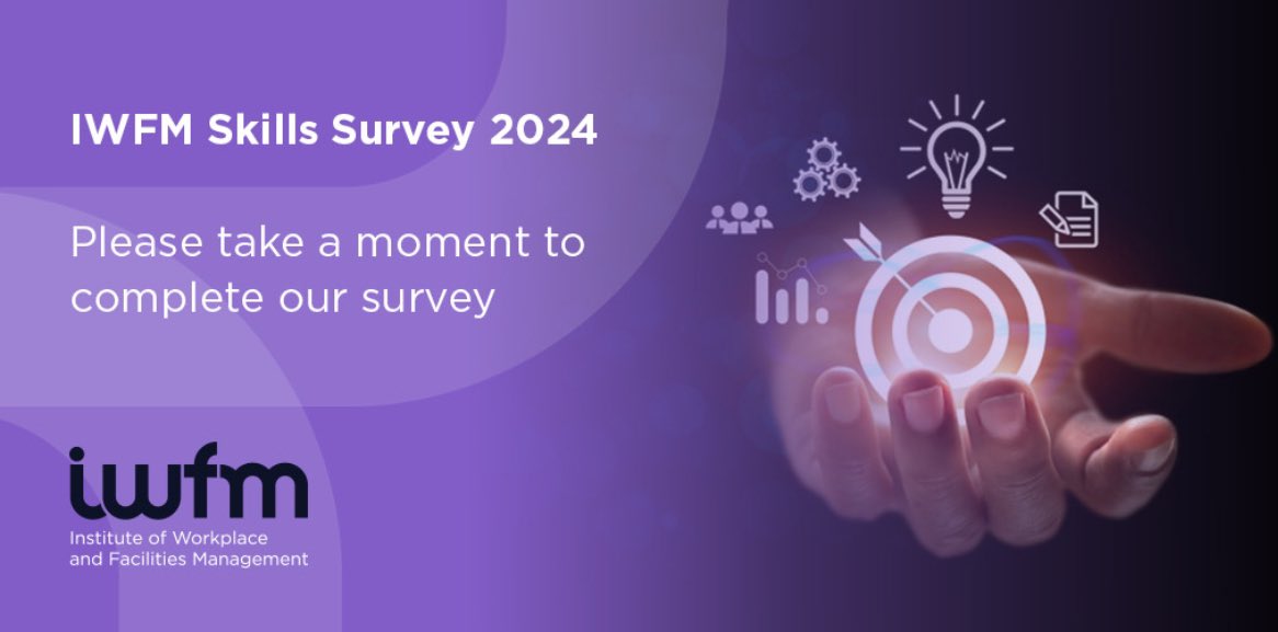 Our new IWFM Skills Survey 2024 is open. Please take part and help us ensure #workplace and #facilitiesmanagement skills stay relevant for all career levels. Take the survey here: ow.ly/cLkh50SazZQ