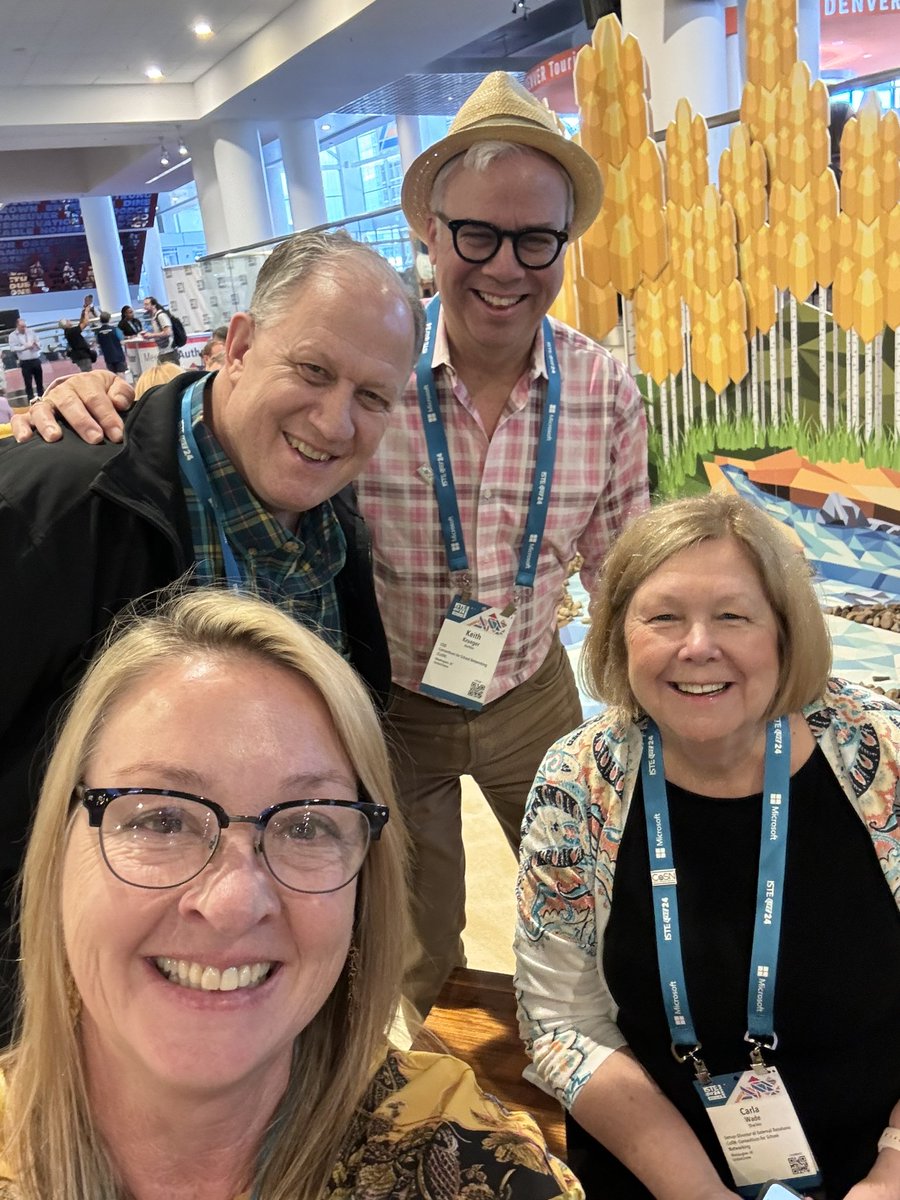 One of the things I really appreciate at #ISTELive2024 is connecting and sharing with innovators and thought leaders.