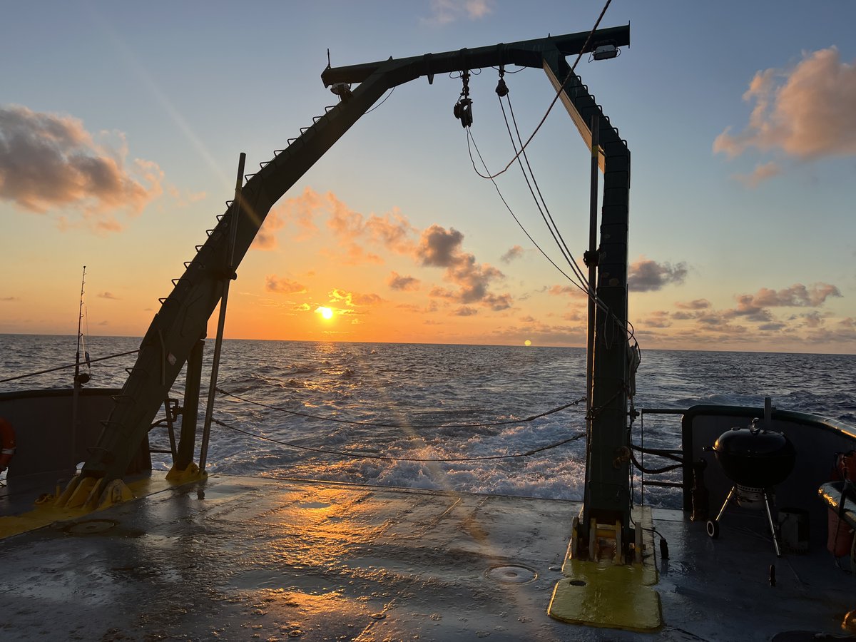 FishEcologyLab's tweet image. The SHELF crew had an egg-sail-ent sunrise this morning as they continued to collect fish eggs on the West Florida Shelf to help us better understand spawning dynamics in the Gulf of Mexico! #GOM_SHELF @FIOTweet @virome_girl @USFCMS @USFResearch